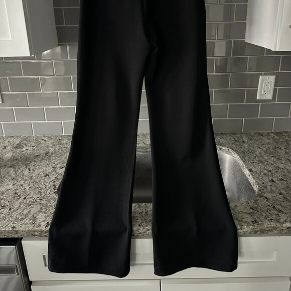 Sincerely Jules Crepe Black Flare Dress Pants Size Small - Picture 2 of 7